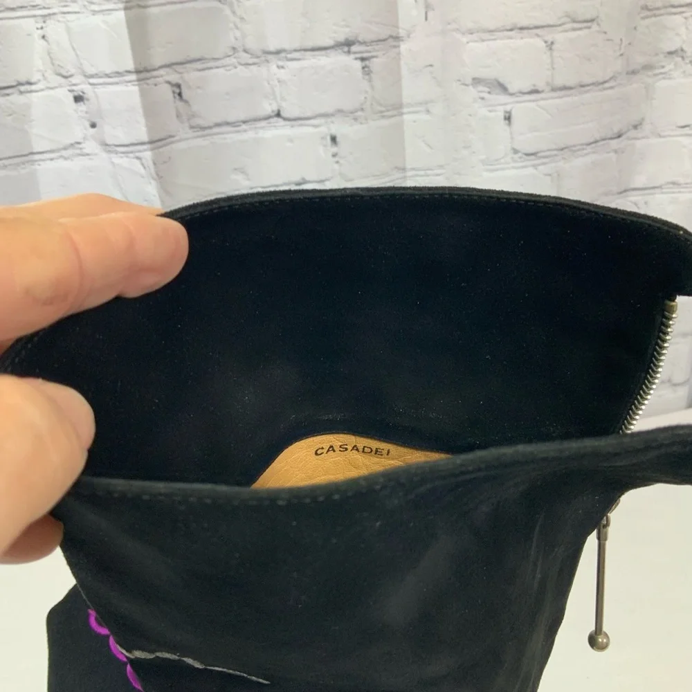 Casadei Knee High Suede Boots - Picture 7 of 7